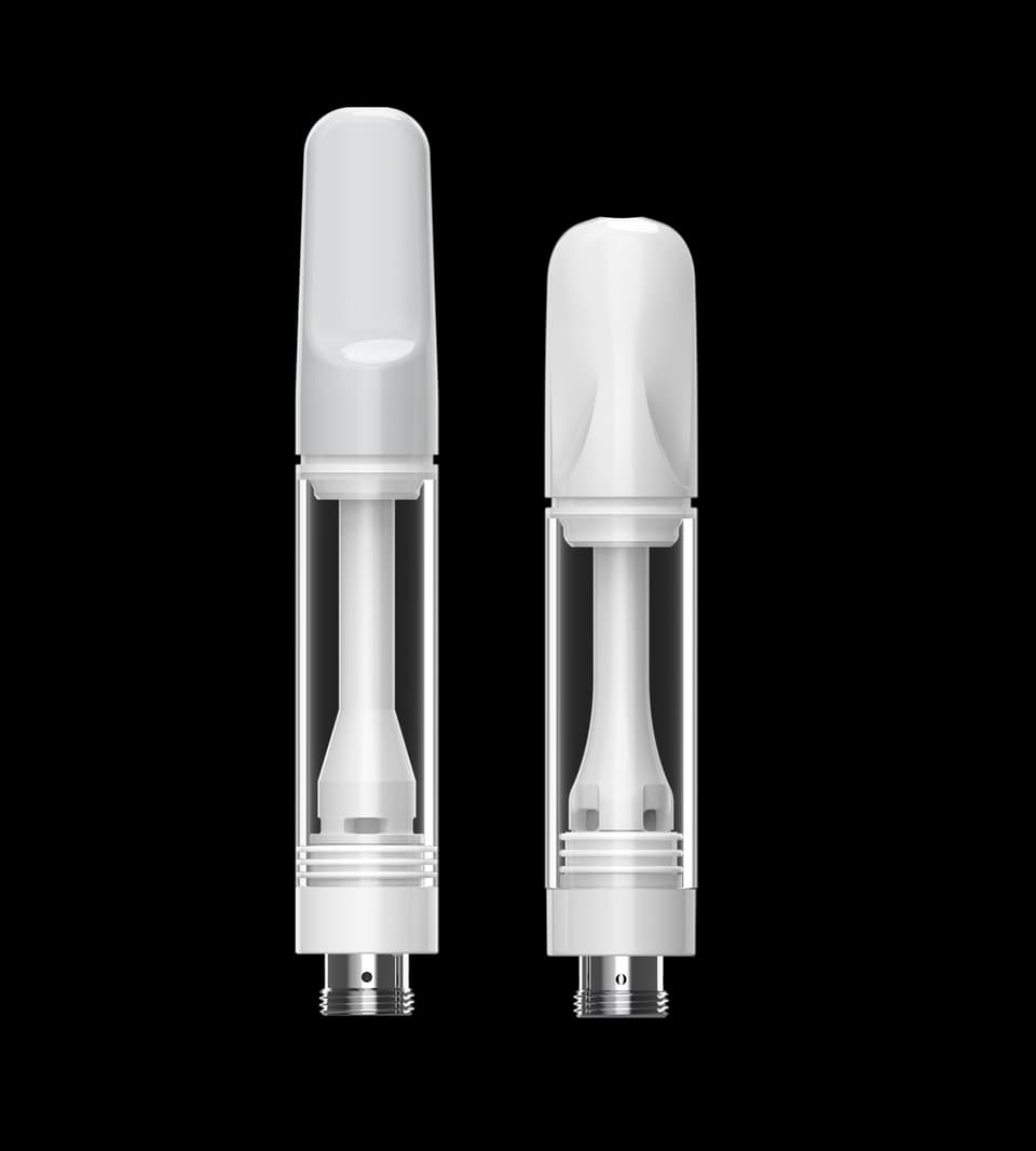 Two clear cartridge formats prepared for CLEARVAPE platform review.