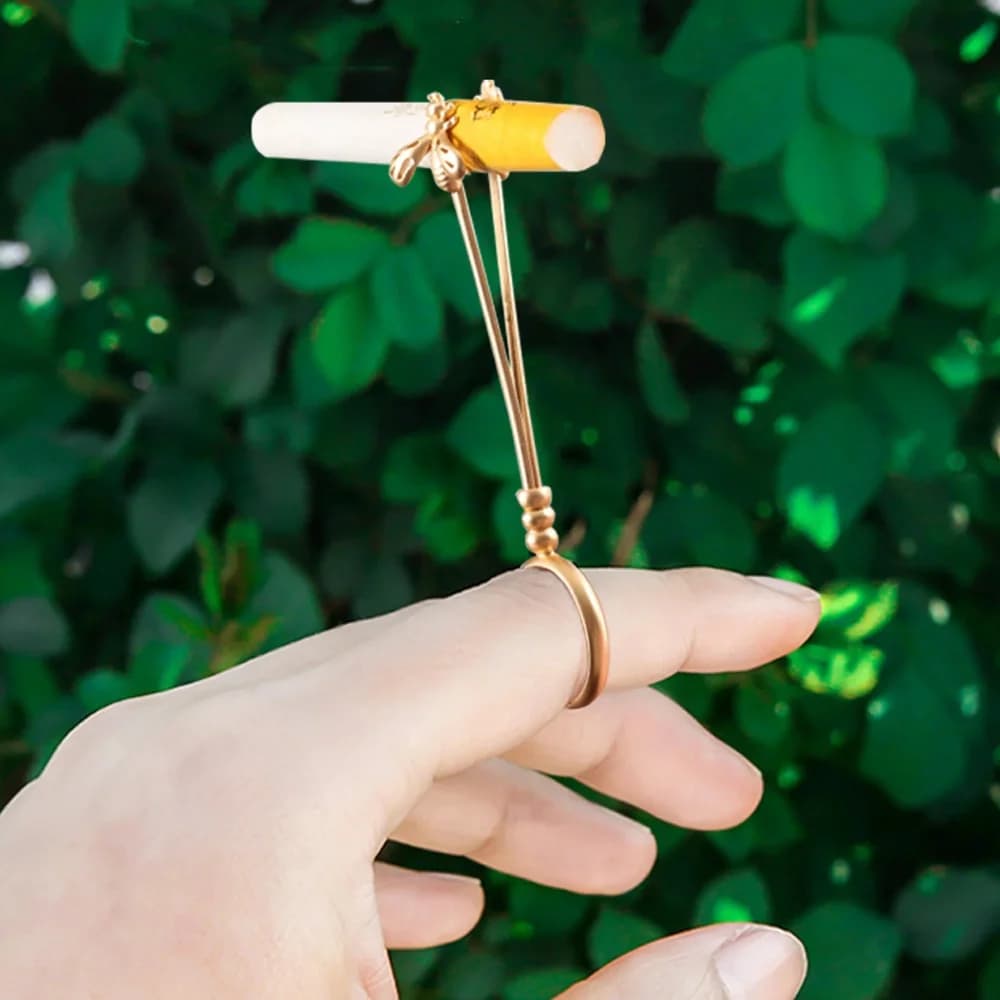 Metal Bee Holder Ring