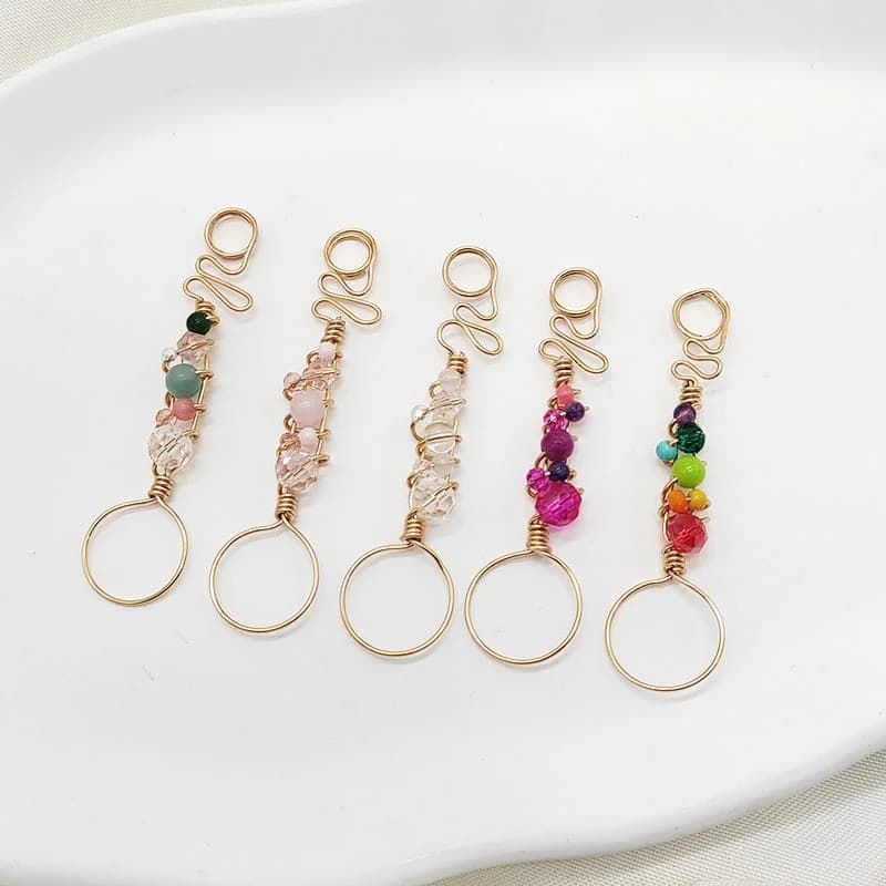 Crystal Bead Cigarette Holder Ring