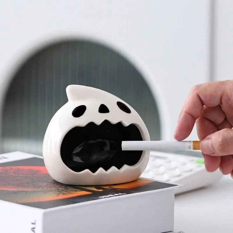 Cute Ceramic Head Ashtray