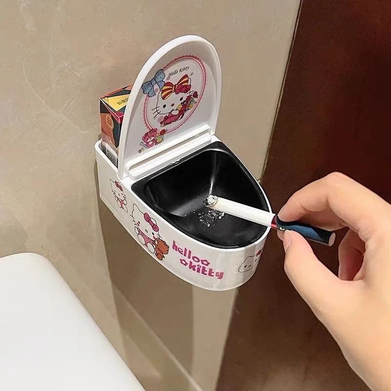 Cute Wall Ashtray with Lid