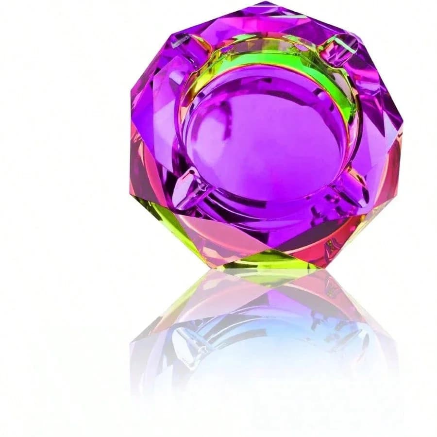 Iridescent Glass Ashtray
