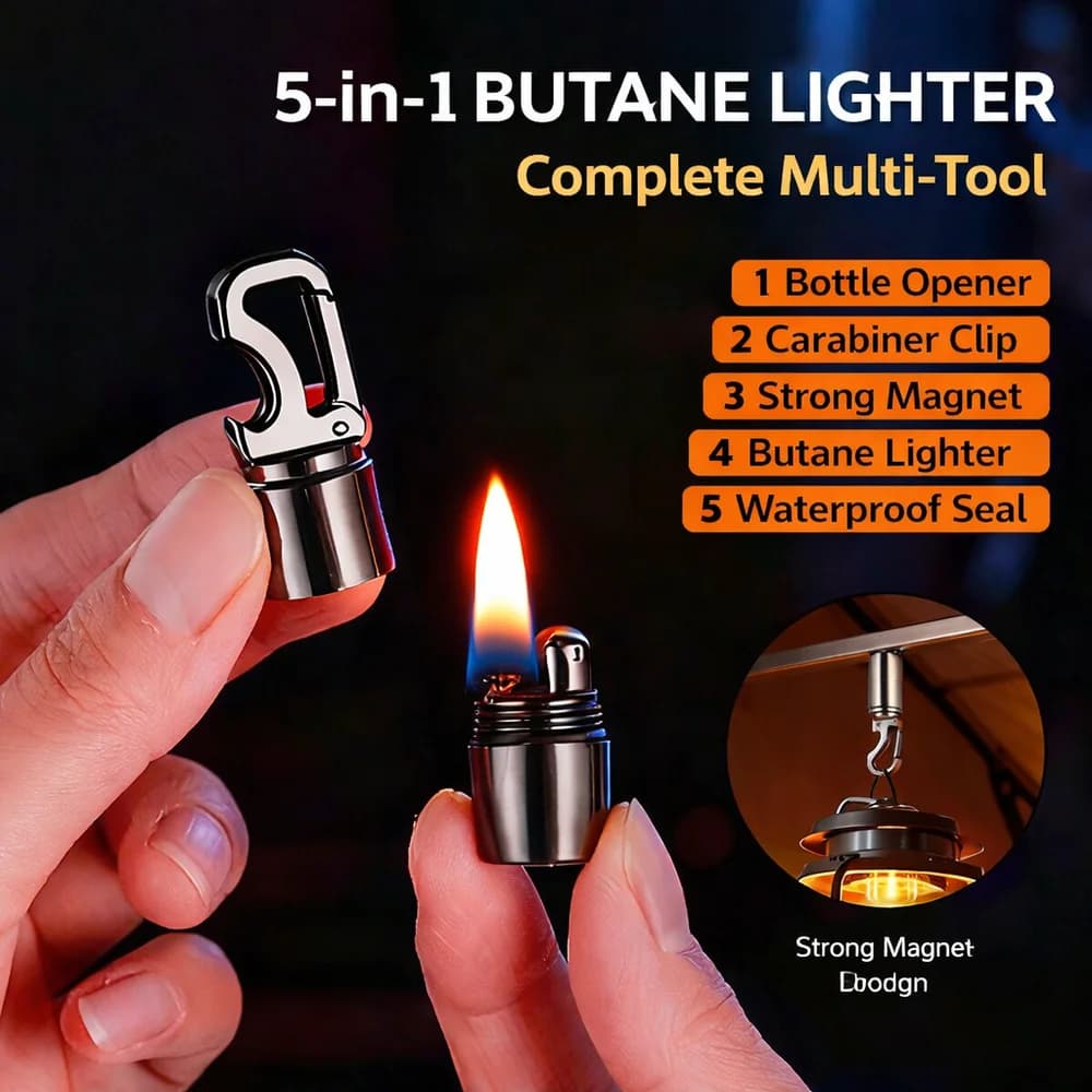 Magnetic Mini Lighter Keychain