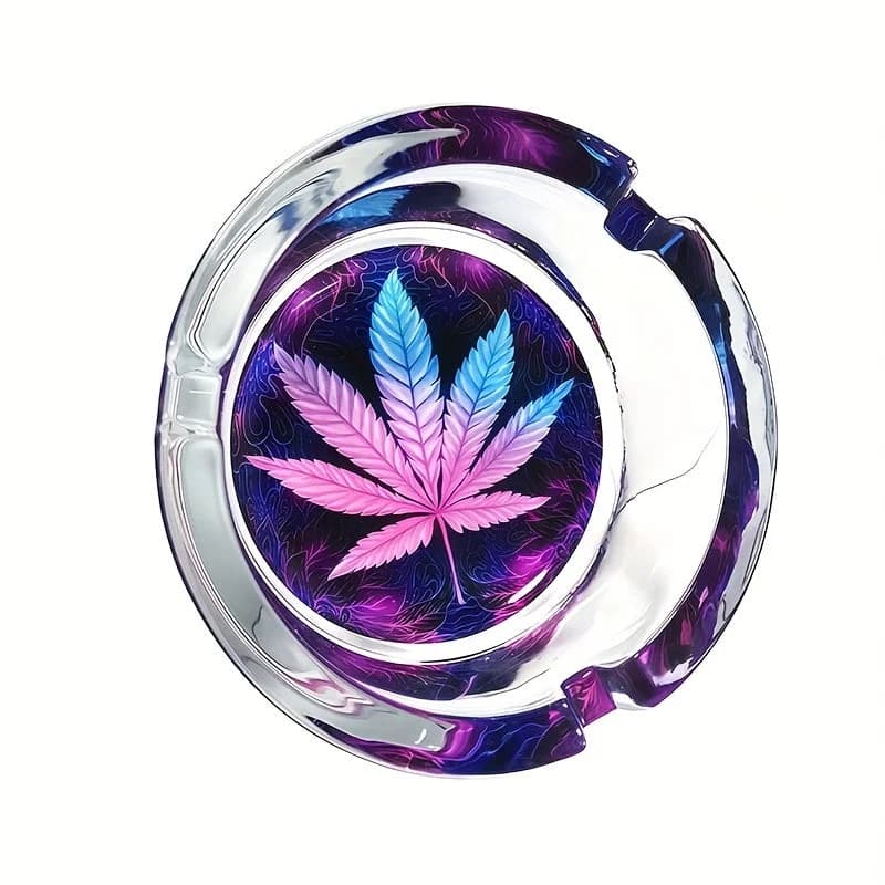 Pink Leaf Ashtray