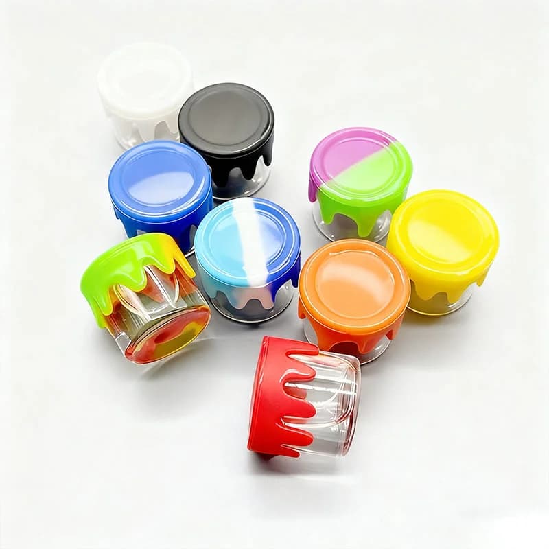 Silicone Glass Container