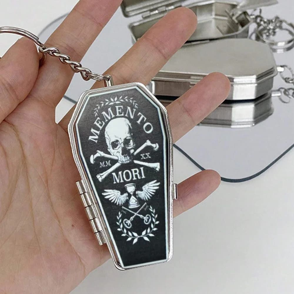 Skull Coffin Metal Ashtray