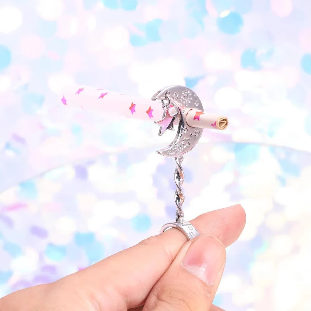 Star & Moon Cigarette Holder Ring