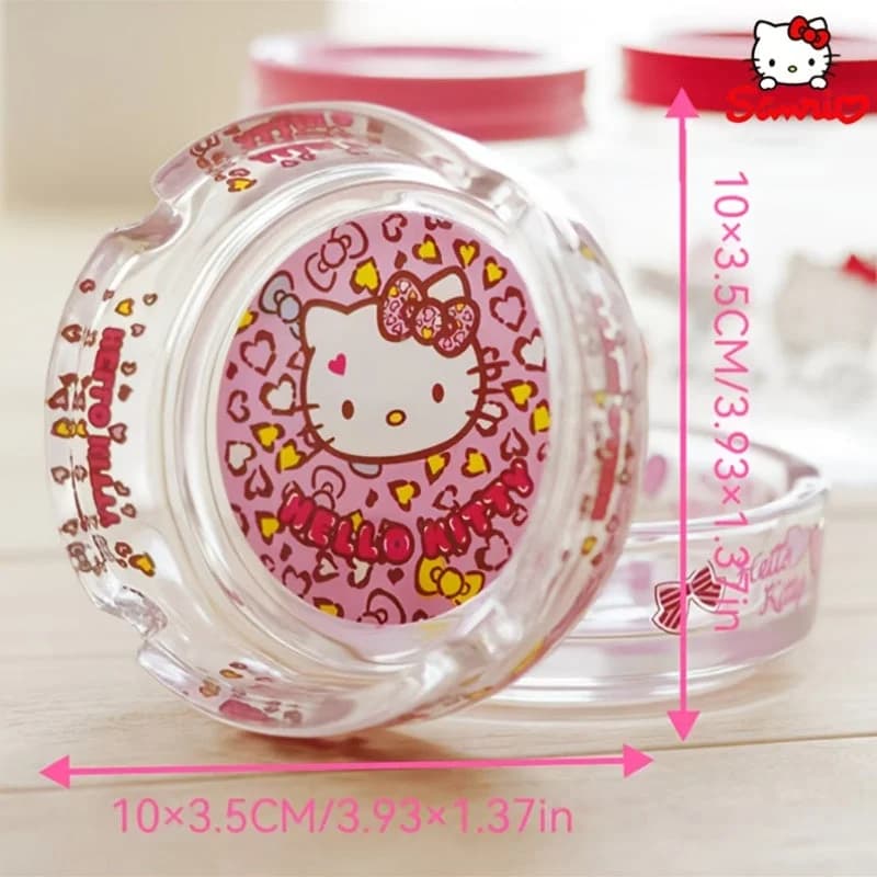 Y2K Cute Cartoon Glass Ashtray