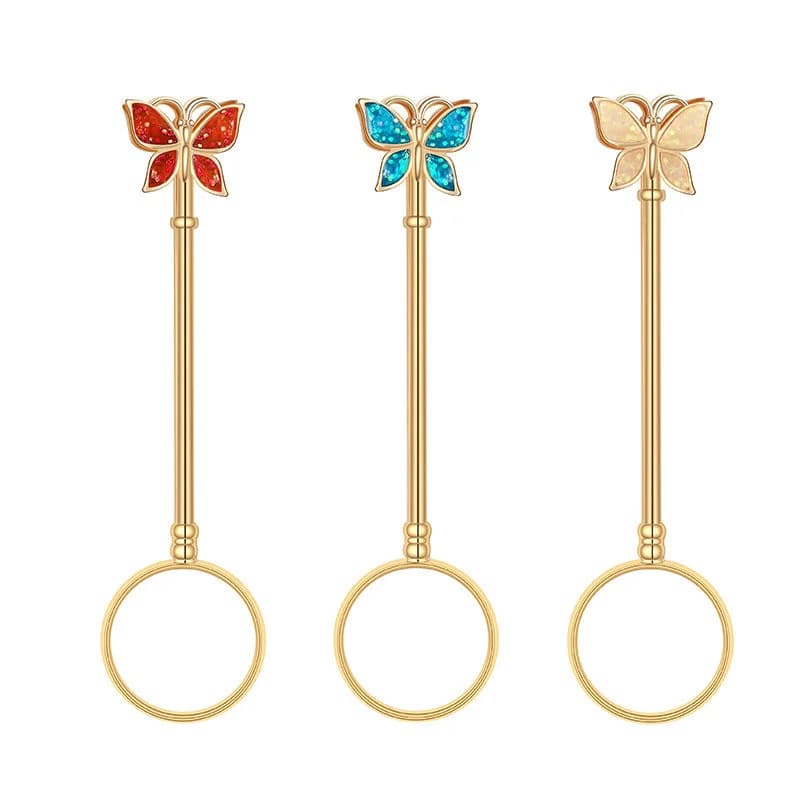 2.95inch Colorful Butterfly Blunt Joint Ring Holder - additional product view