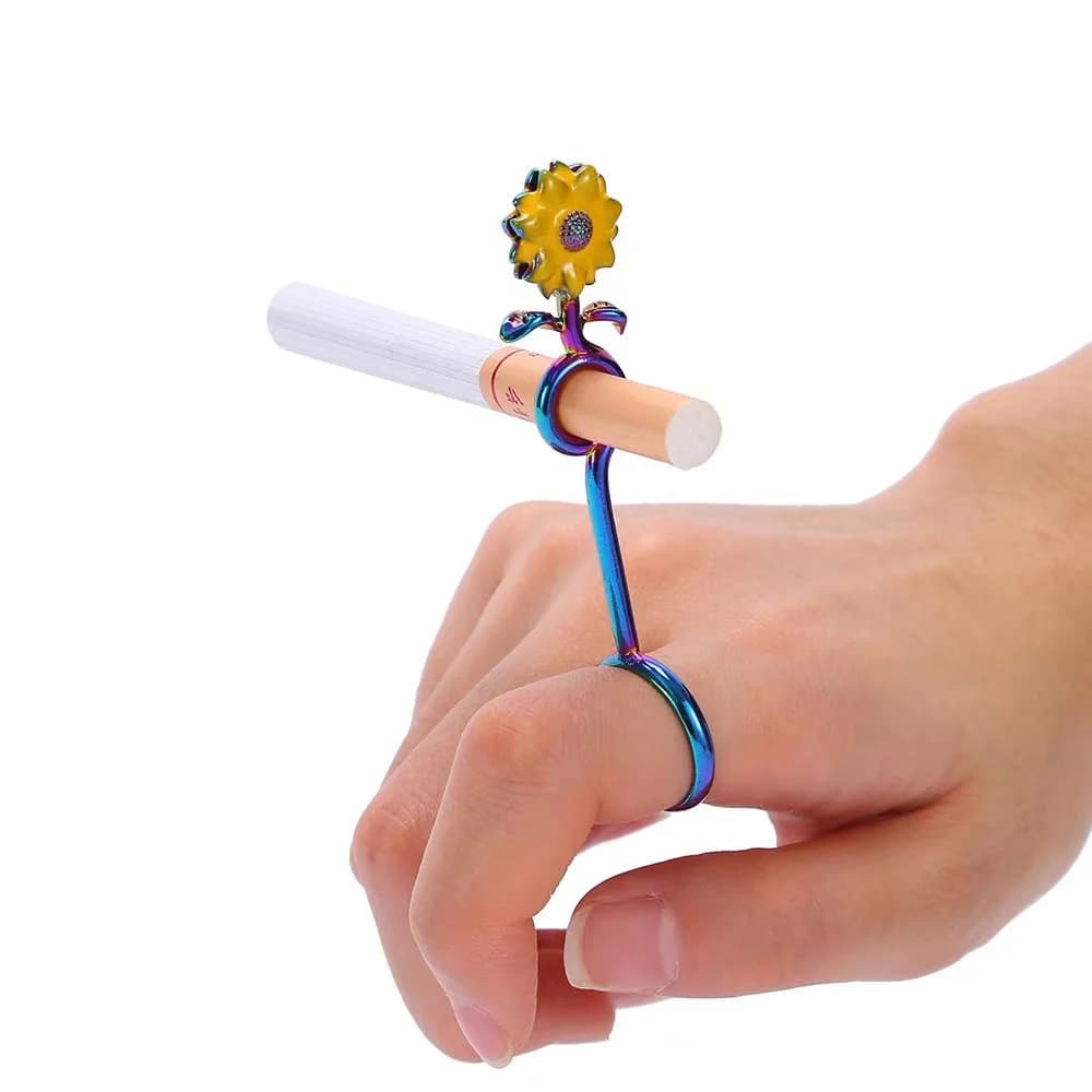 2.95inch Daisy Flower Blunt Joint Ring Holder - additional product view