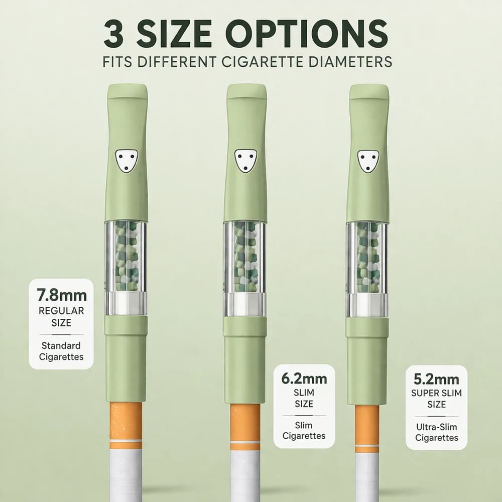 3-in-1 Cigarette Filter Holder Replaceable Fruit Herbal Filters - additional product view