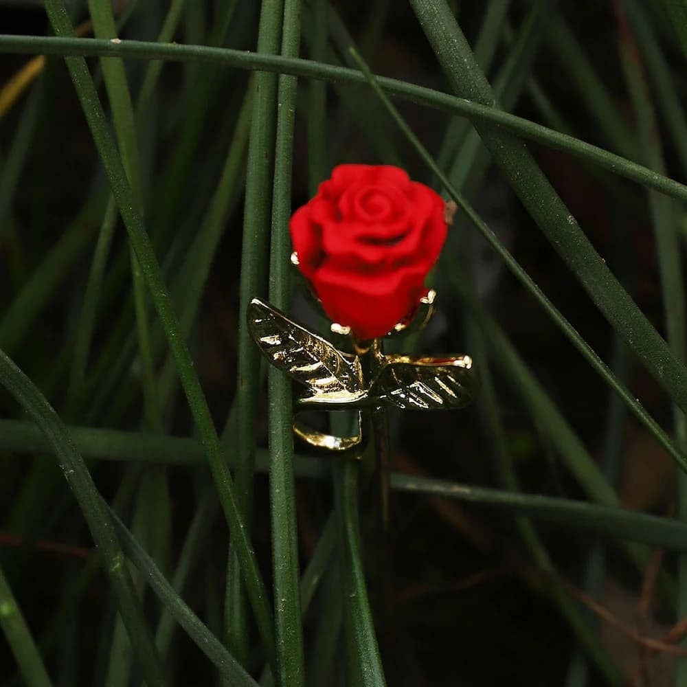 Cigarette Holder Ring Accessory-Rose - additional product view