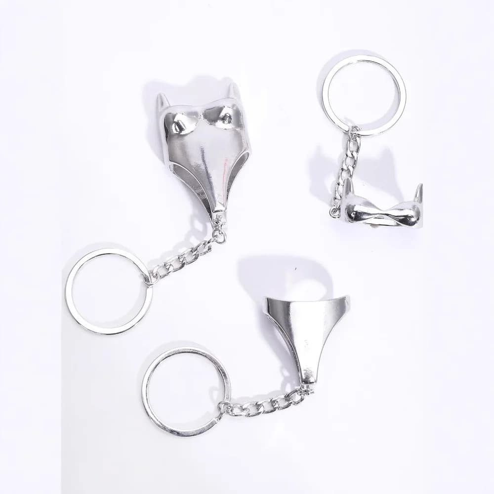 Creative Bikini & Bra Style Lighter Holder Keychain for BIC J6 - additional product view