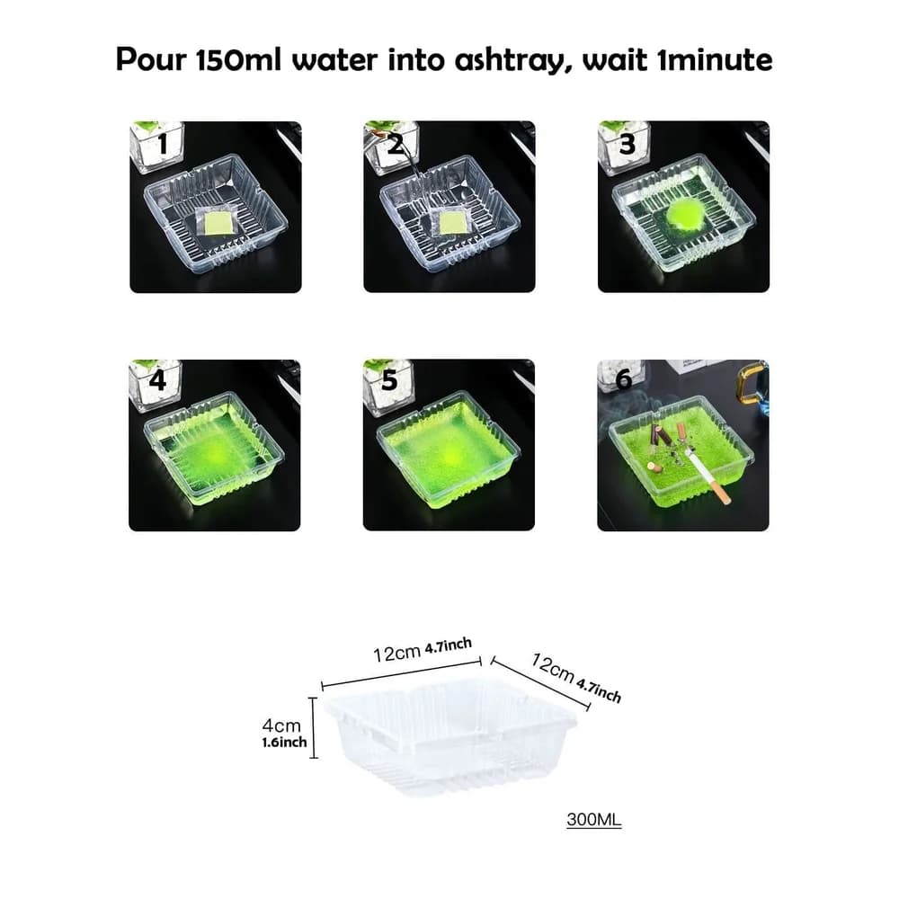 Disposable Ashtray with Sand Deodorizer - additional product view