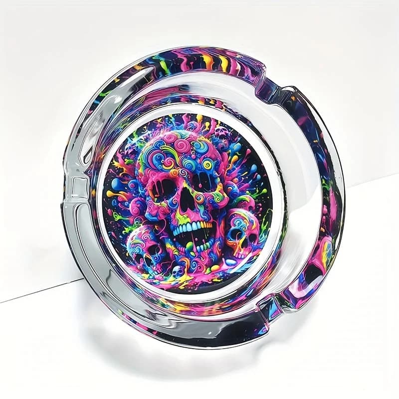 Graffiti Skull Ashtray - additional product view