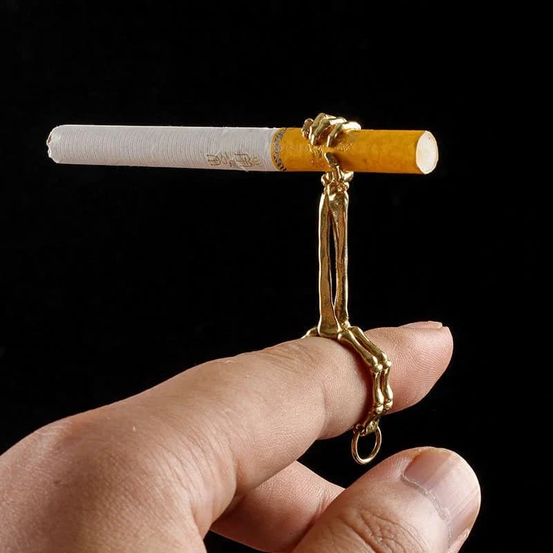 Skeleton Hand Holder Ring
