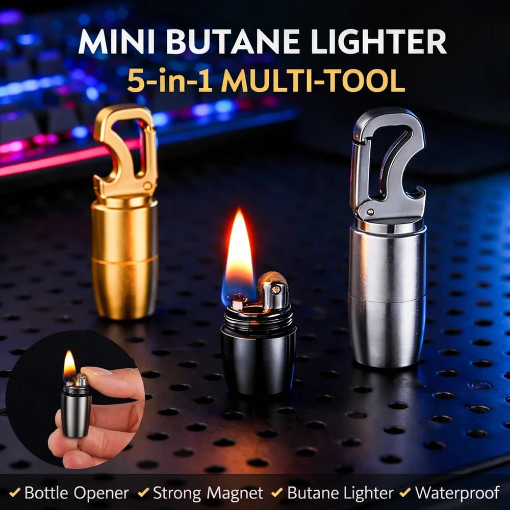 Magnetic Mini Lighter Keychain - additional product view