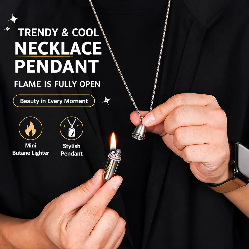 Mini Capsule Necklace Lighter - additional product view