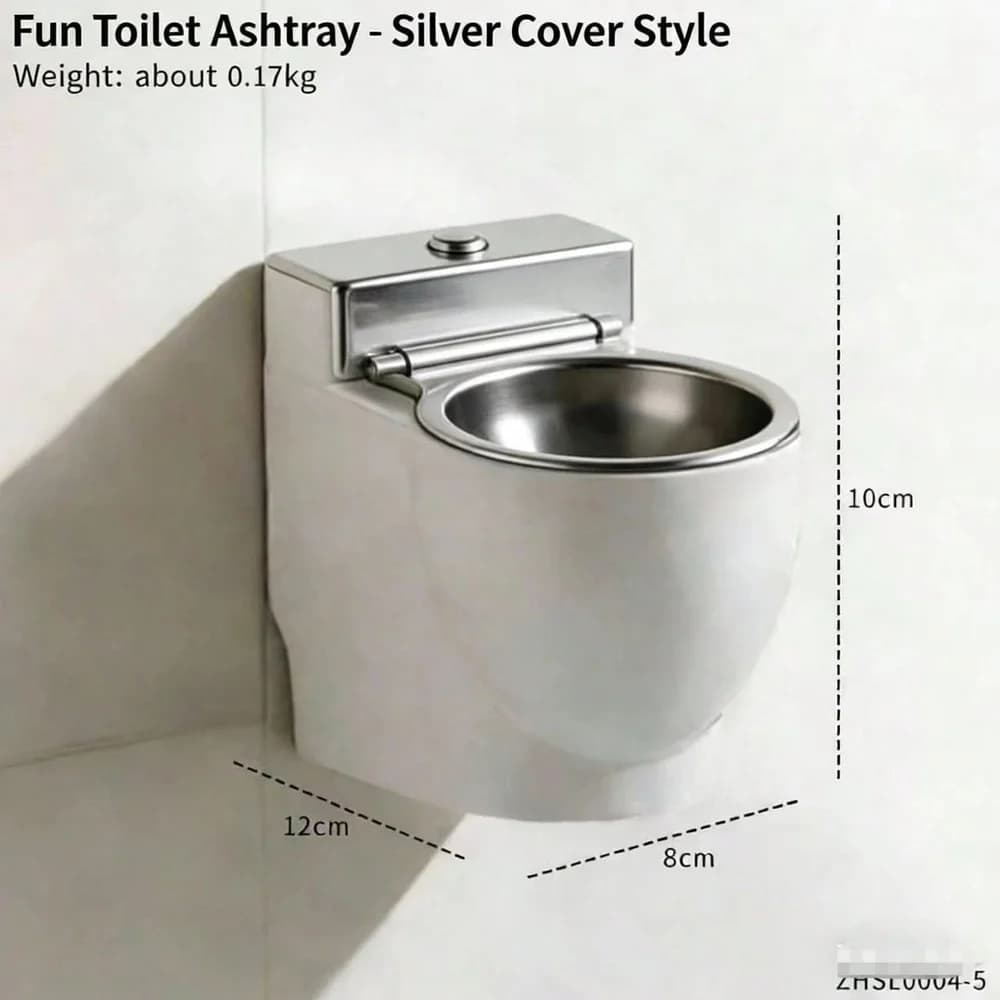 Mini Toilet Wall Ashtray - additional product view