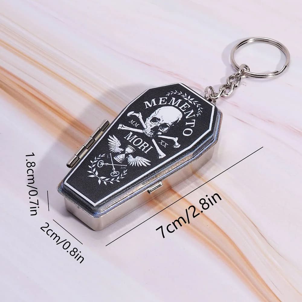 Skull Coffin Metal Ashtray - additional product view