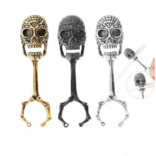 Skull Smoking Ring Clip - additional product view