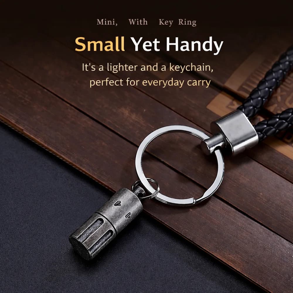 Vintage Mini Lighter Keychain - additional product view
